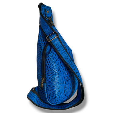 Pechera Grabado estilo Cocodrilo hecha de piel de res