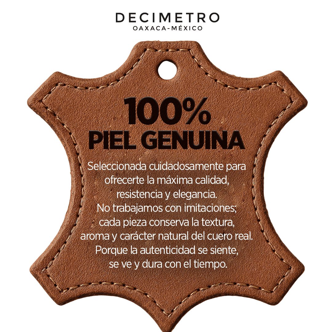 Pechera Grabado estilo Cocodrilo hecha de piel de res