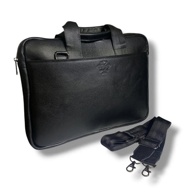 Maletín de piel de res natural estilo ejecutivo