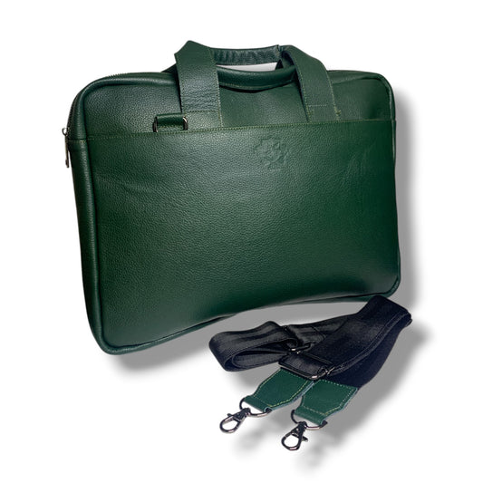 Maletín de piel de res natural estilo ejecutivo