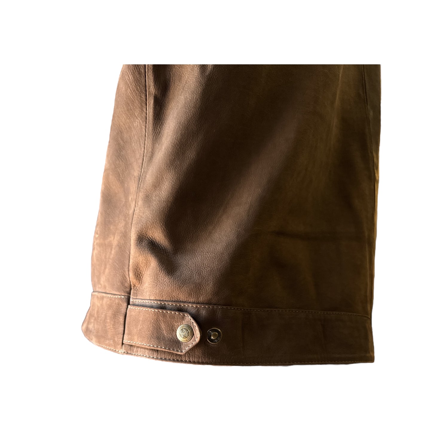 Chamarra Anthony Nobuck hecha de piel de borrego genuina