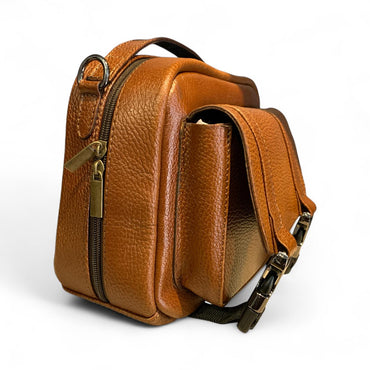 Bolsa Michel hecho con piel de res genuina