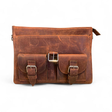 Portafolio Max hecho con piel de res genuina