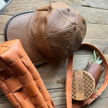 Gorra de piel de res