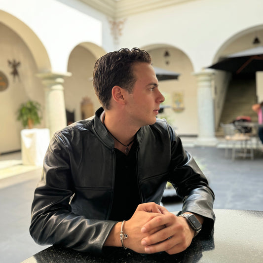 Chamarra Italiana hecha de piel de borrego de calidad