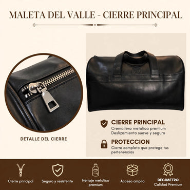 Maleta del Valle hecha de piel de res