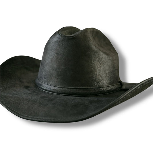 Sombrero Yellowstone hecha de piel de res genuina