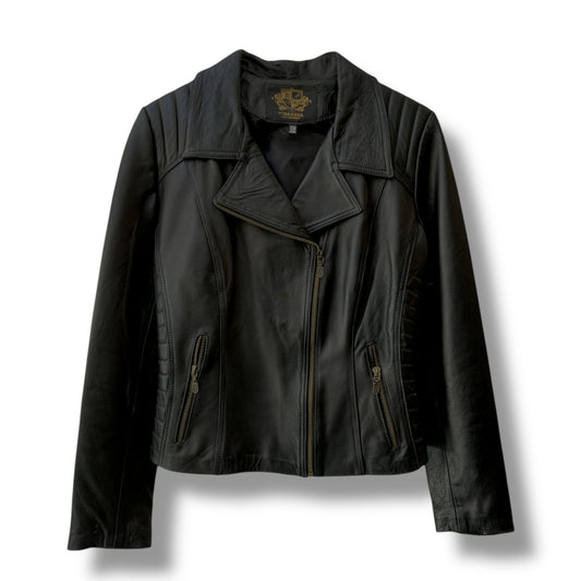 Chamarra Regina hecha de piel de borrego 100% genuina