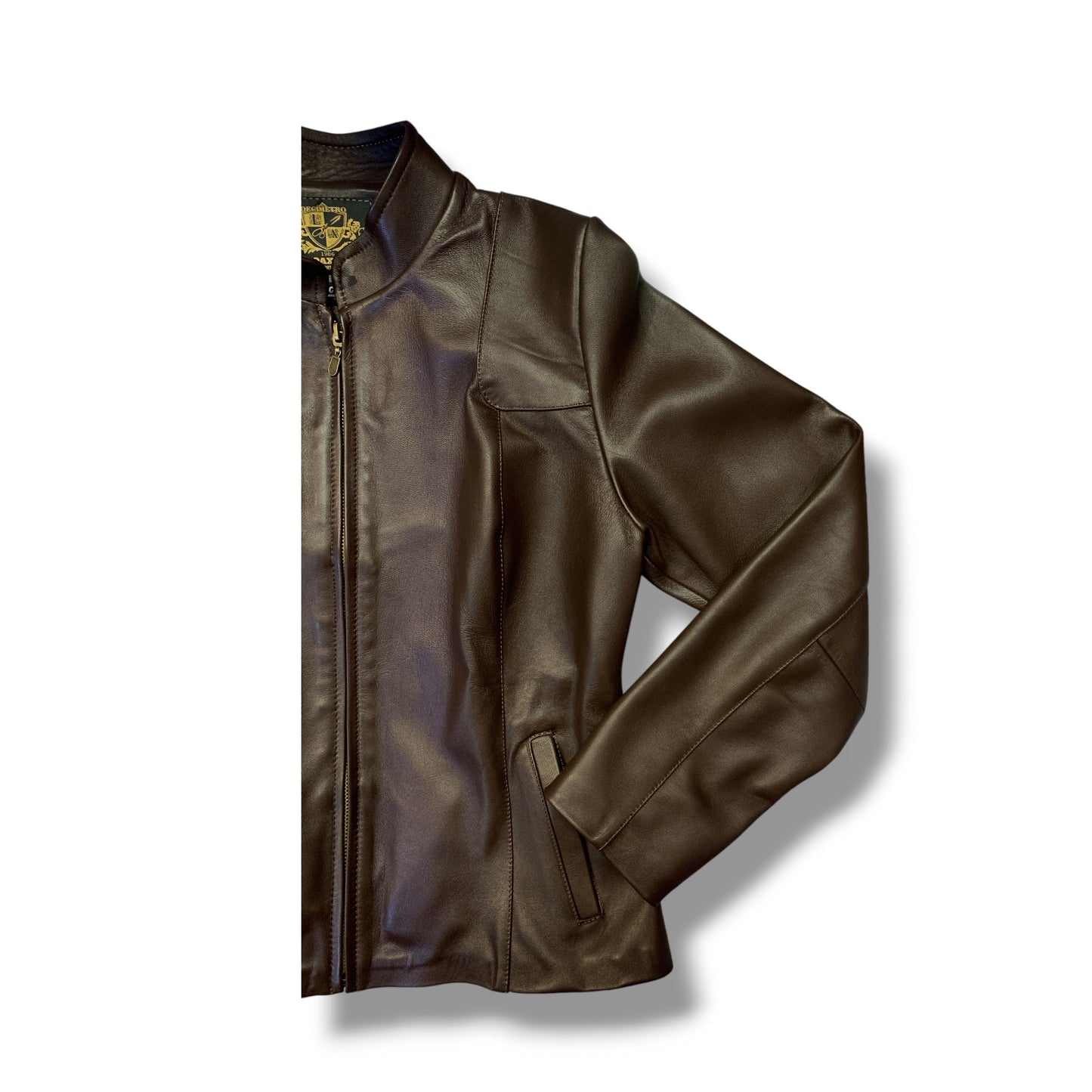 Chamarra Luisa hecha de piel de borrego genuina