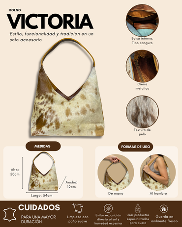 Bolsa Victoria hecha de piel de res