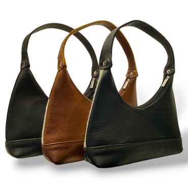 Bolsa Luna hecha de piel de res