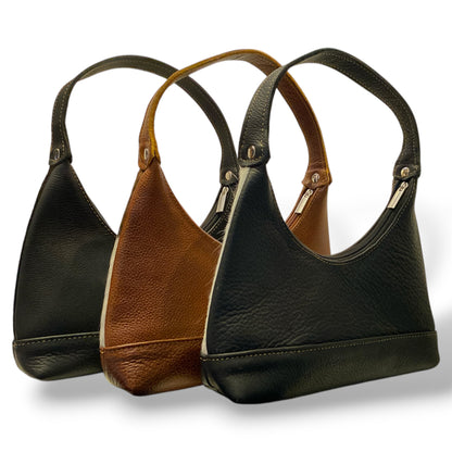Bolsa Luna hecha de piel de res