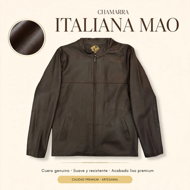 Chamarra Italiana hecha de piel de borrego de calidad