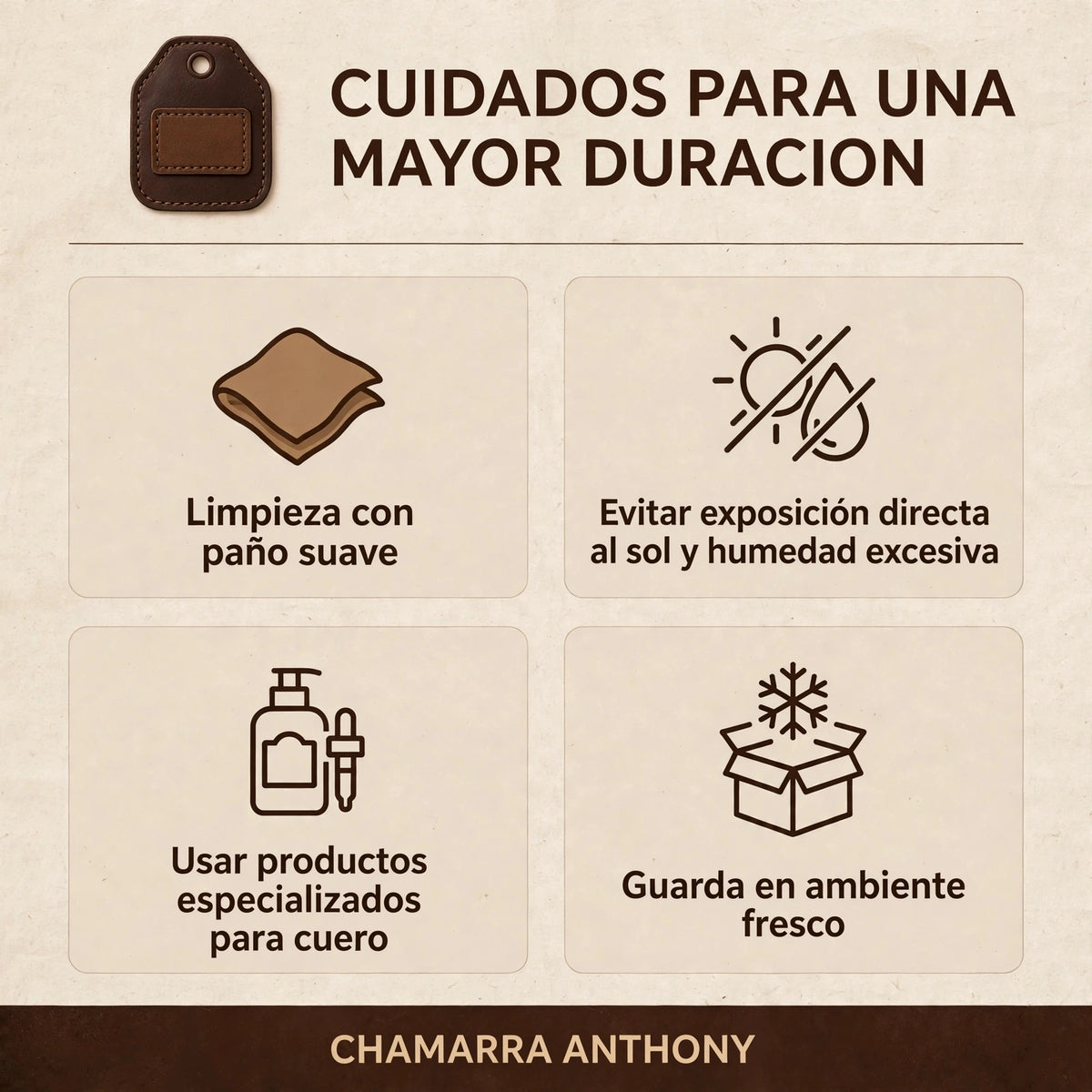 Chamarra Anthony hecha de piel de borrego de calidad