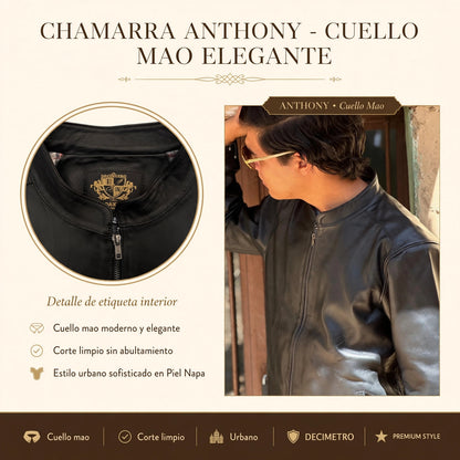 Chamarra Anthony hecha de piel de borrego de calidad