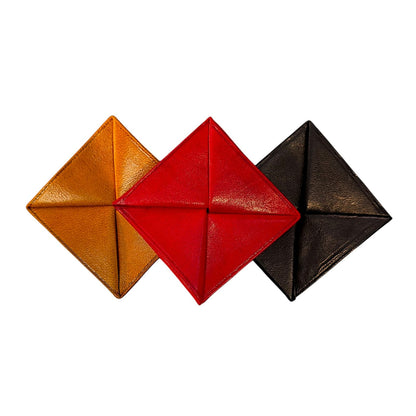 Monedero Origami 100% Piel De Res