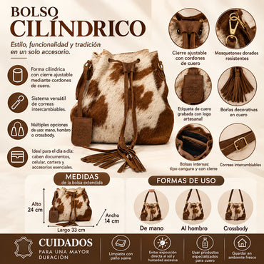 Bolsa Mary Fer hecha de piel de res