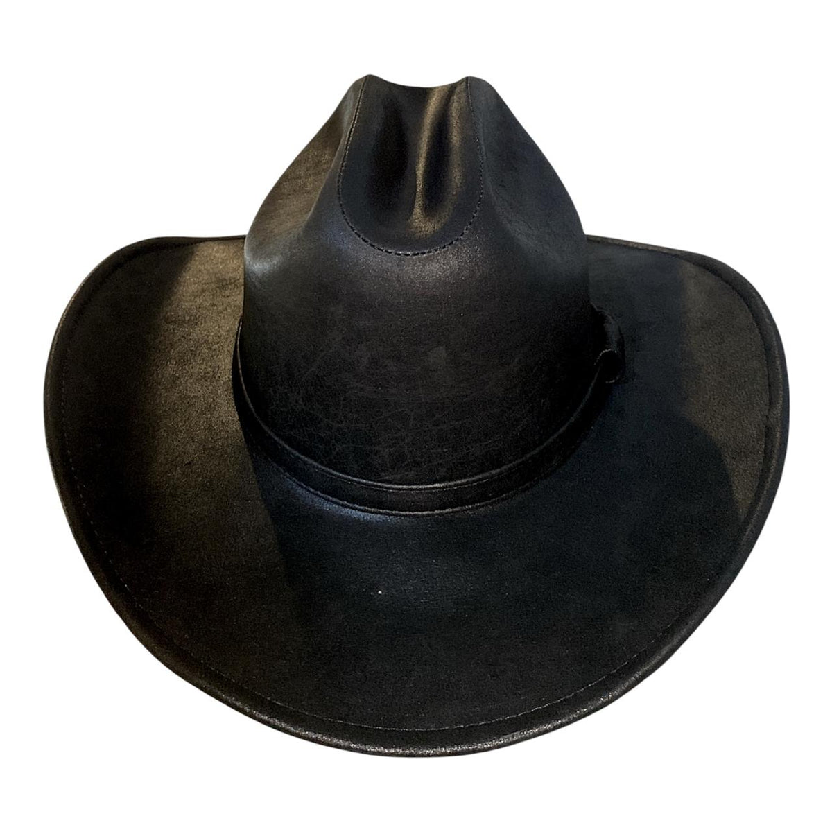 Sombrero Yellowstone Decímetro de Piel Genuina de Res – Artesanal, Vaquero, Unitalla Ajustable, Hecho en Oaxaca