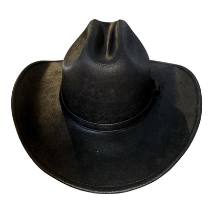 Sombrero Yellowstone Decímetro de Piel Genuina de Res – Artesanal, Vaquero, Unitalla Ajustable, Hecho en Oaxaca