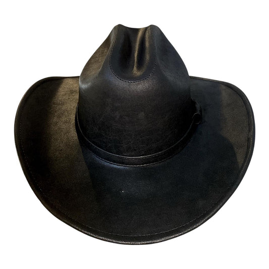 Sombrero Yellowstone Decímetro de Piel Genuina de Res – Artesanal, Vaquero, Unitalla Ajustable, Hecho en Oaxaca