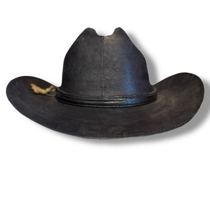 Sombrero Yellowstone hecha de piel de res genuina