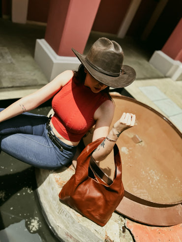 Bolsa Triny hecha de piel de res