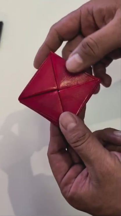 Monedero Origami 100% Piel De Res